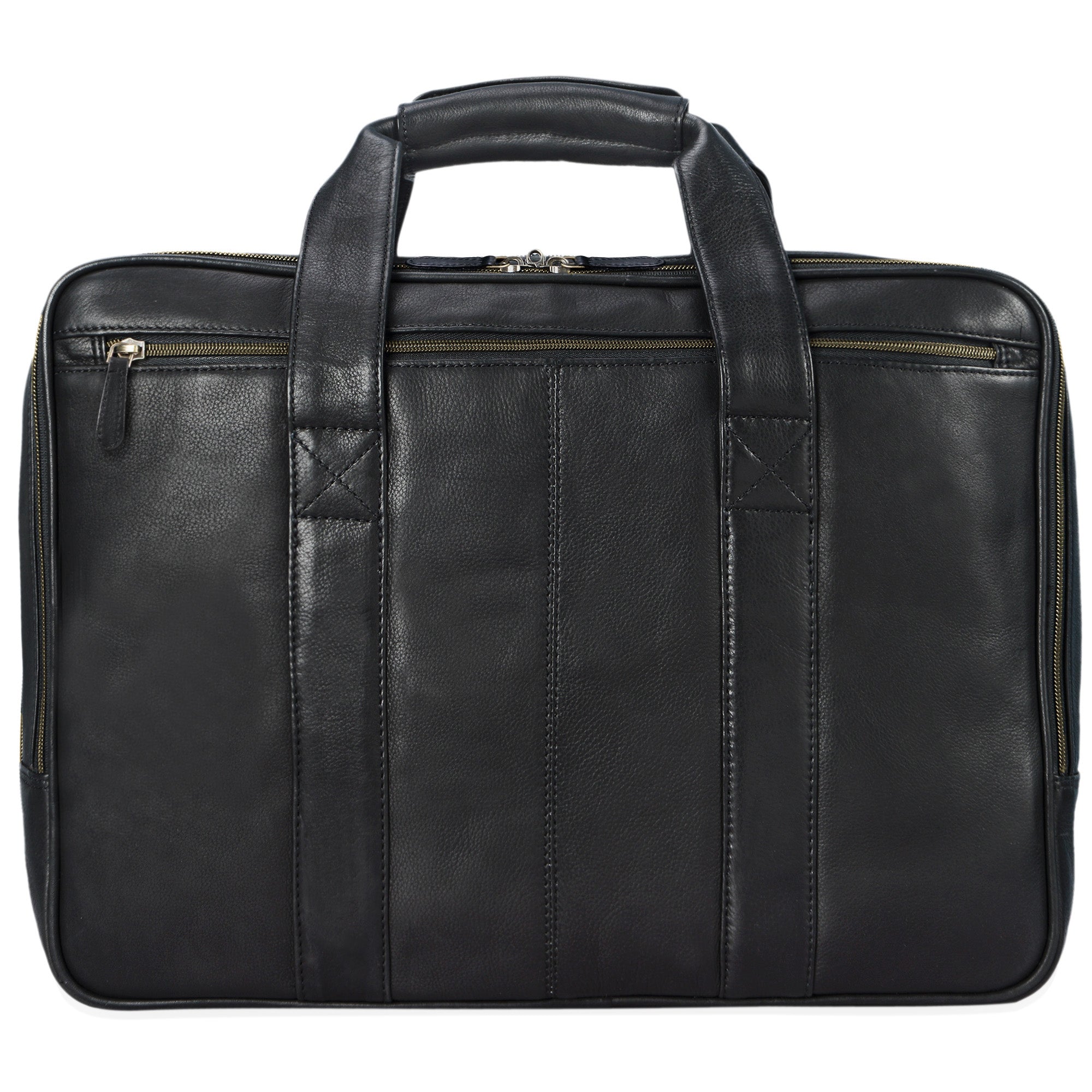 Schwarze Lehrertasche Leder