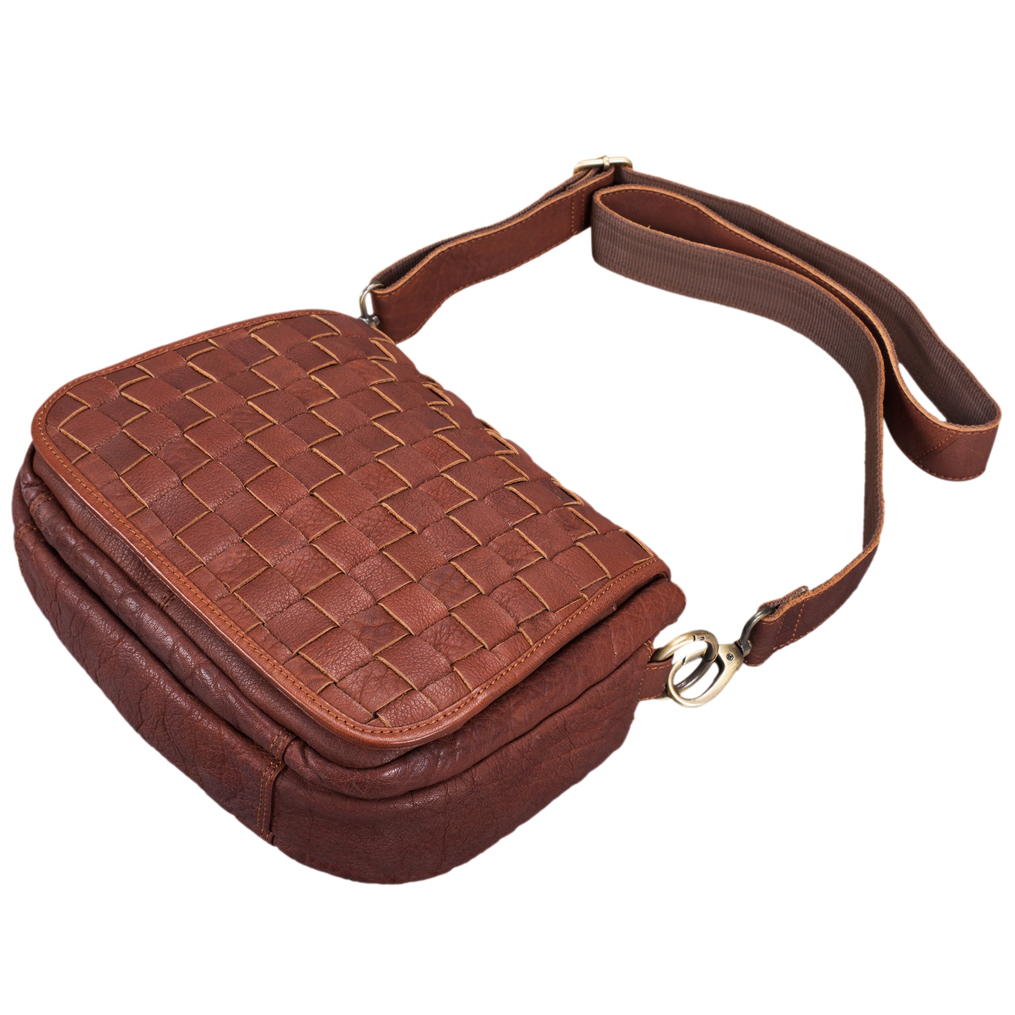 Lederhandtasche für Damen Vintage braun