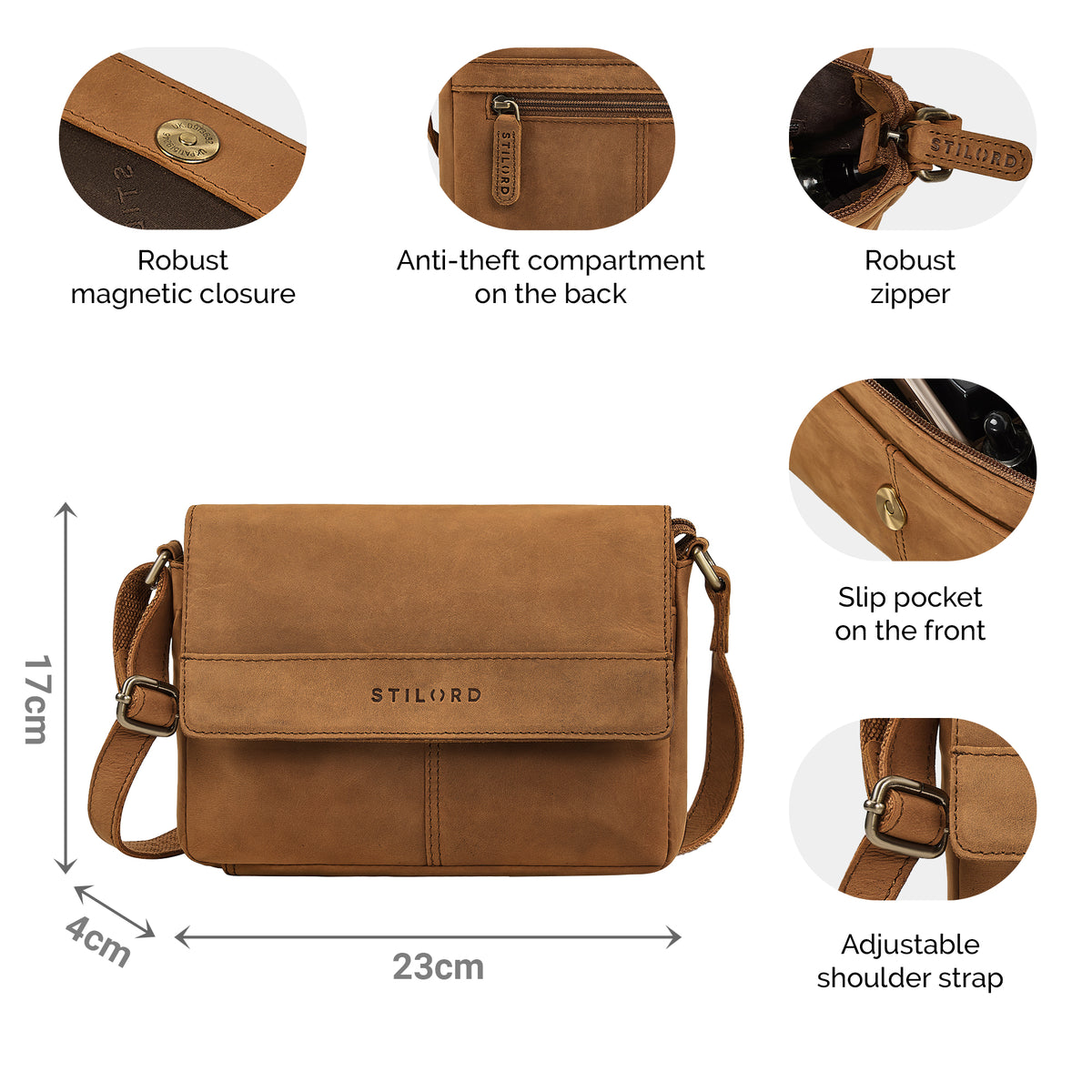 tan brown leather handbag small for women