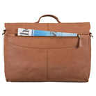 Klassische Tasche aus Echtleder braun