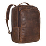 "Beck" Leather Laptop Backpack Mens 16 Inches