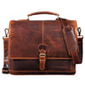 "Francis" Small Leather Briefcase Men