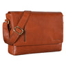 "Davis" 13 Inch Leather Messenger Bag