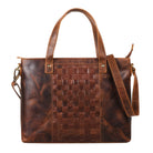 Leder Damenhandtasche mittel gross