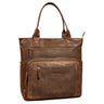 "Bonnie" Real Leather Tote Bag with Zip Large for Women Shopper Bag