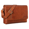 "Davis" 13 Inch Leather Messenger Bag