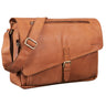 B-Stock "Merlin" Vintage Leather Shoulder Bag Women Men