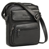 "Amir" Small Leather Shoulder Bag for Men for 8 Inch Tablet