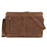 "Hamilton" 15 inch messenger bag leather