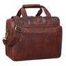 "Experience" XL Leather Briefcase for Men 15.6 inch Laptop Bag
