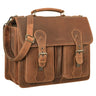 "Kronos" Portfolio Leather Large Briefcase