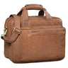"Excelsior" XXL Real Leather Briefcase for Men 17+ Inch Laptop