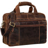 "Experience" XL Leather Briefcase for Men 15.6 inch Laptop Bag