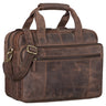 "Experience" XL Leather Briefcase for Men 15.6 inch Laptop Bag