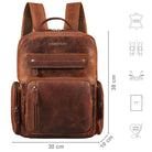 Uni Rucksack Leder braun