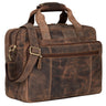 "Experience" XL Leather Briefcase for Men 15.6 inch Laptop Bag
