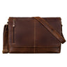 "Hamilton" 15 inch messenger bag leather