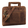 "Tristan" Leather Laptop Bag Men