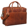"Isaac" Leather Briefcase Laptop Bag