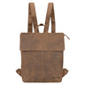 "Charlie" Vintage Leather Backpack Brown