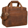 "Experience" XL Leather Briefcase for Men 15.6 inch Laptop Bag