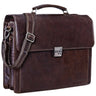 "Johann" Classic Leather Briefcase with 15.6 inches
