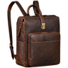 "Lorraine" Vintage Leather Backpack Women Large 15.6 Inch Laptop