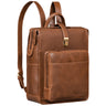 "Lorraine" Vintage Leather Backpack Women Large 15.6 Inch Laptop