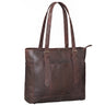 "Solaya" Leather Tote Bag Women Large with Laptop Compartment 15.6 Inch