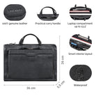 black leather laptop sleeve men