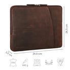 braune Laptoptasche Leder 13 Zoll bis 14 Zoll
