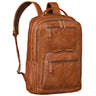 "Laurenz" Men's Leather Backpack XL 15.6-17.3 Inch with Tablet Compartment