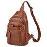 "Montego" 2-In-1 Men's Large Leather Sling Bag for Men