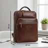 "Kaya" Premium Womens Leather Backpack Elegant 14 Inch Laptop Rucksack for Women