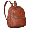 "Lisa" Leather Backpack Women Medium Size With Padded 13 Inch Tablet Compartment