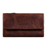 "Lena" Foldable XL Leather Purse for Women with RFID Protection, Large Coin Compartment