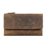 "Lena" Foldable XL Leather Purse for Women with RFID Protection, Large Coin Compartment