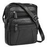 "Omar" Real Leather Shoulder Bag Mens Small Messenger Bag for 8.4 Inch Tablet