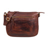 "Philine" Womens Small Leather Crossbody Bag with Adjustable Strap & Anti Theft Compartment