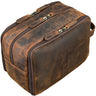 "Corse" Leather Toiletry Bag XL