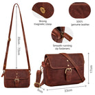 small brown crossbody bag leather