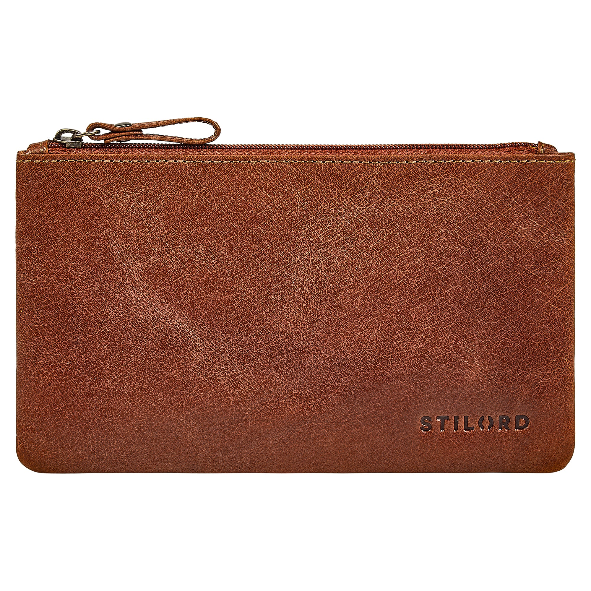 Leder Damen Geldscheinetui Klein Braun Banktasche Retro Echtleder