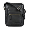 "Rayo" Small Genuine Leather Man Bag with Compartments