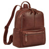 "Marcella" Modern Small Leather Backpack Women for Tablet 13 Inch