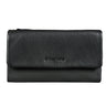 "Lena" Foldable XL Leather Purse for Women with RFID Protection, Large Coin Compartment