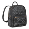 "Elira" Leather Backpack with Diamond Pattern