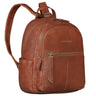 "Lisa" Leather Backpack Women Medium Size With Padded 13 Inch Tablet Compartment