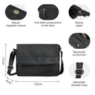 black leather handbag small for women