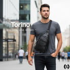 sling bag small cross body black travel