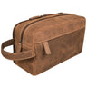 "Marbella" Leather Toiletry Bag for Men & Women - Large Wash Bag